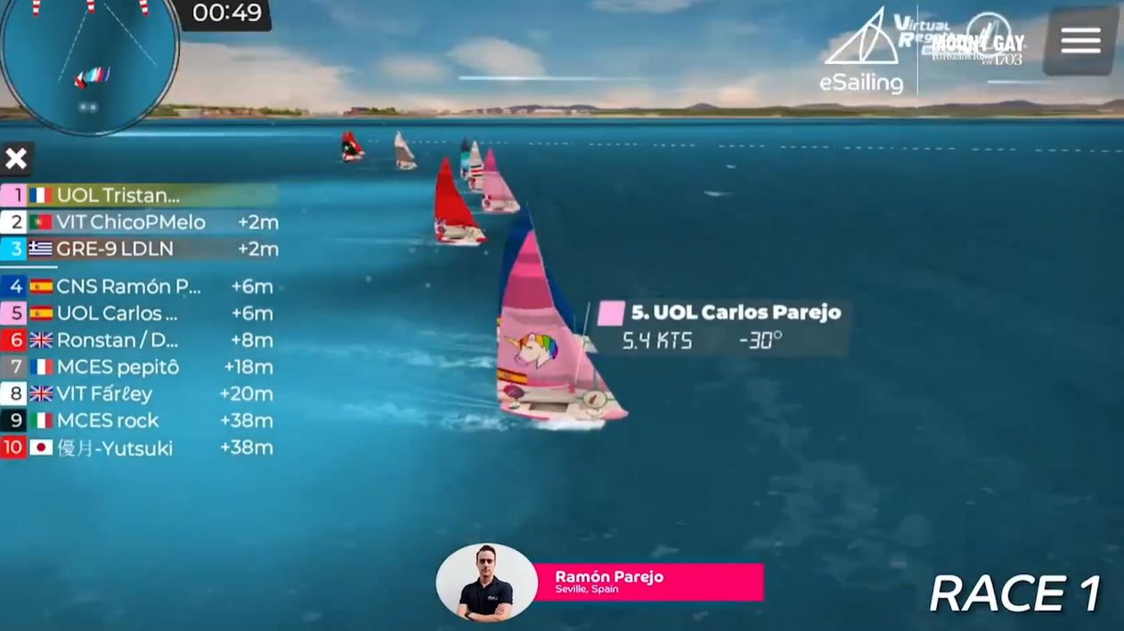eSailing, vela online, deporte náutico, juegos online, vela virtual